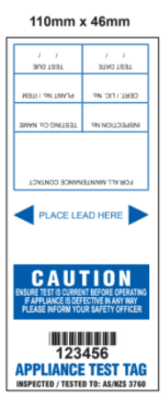 Test Tag Blue TEST TAG, CSL, BLUE, JUL-SEPT, 100/PK – CSL Connect